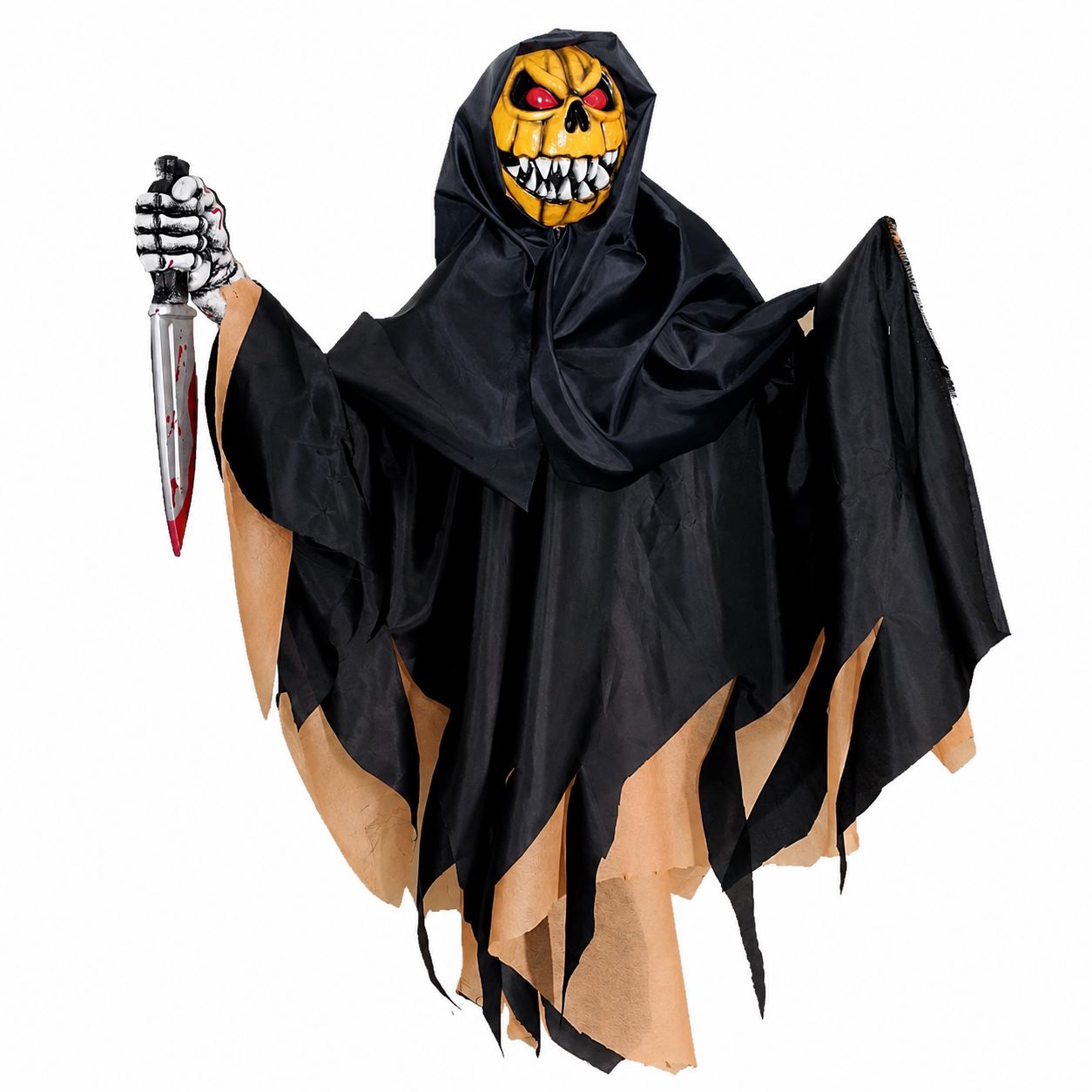MUÑECO COLGANTE MEDIANO CALABAZA CON LUZ Y SONIDO Alto 1,00 x Ancho 0,70